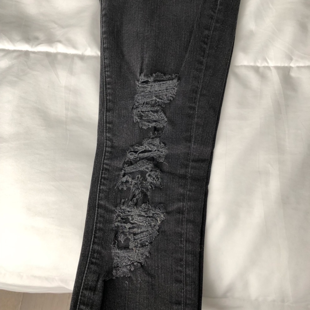 High Rise Distressed Ripped Skinny Jeans - Picture 6 of 8